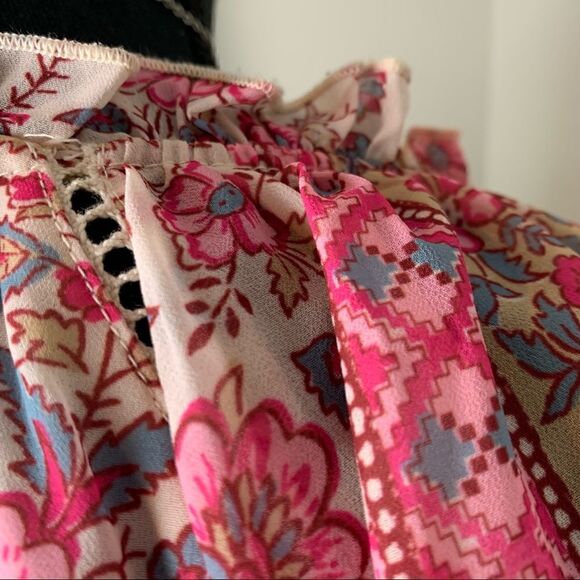 Anthropologie Love the Label Sam pink floral mini dress size XS - Picture 6 of 13